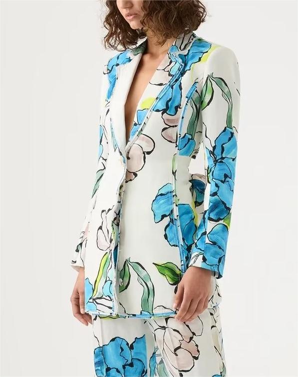 SASHA - Women's Floral Print Blazer