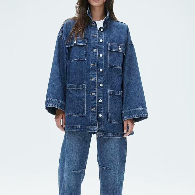 LENA - Women's Oversized Denim Coat