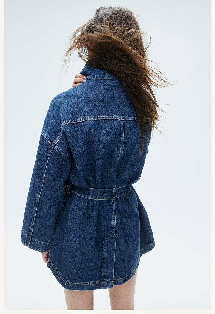 LENA - Women's Oversized Denim Coat