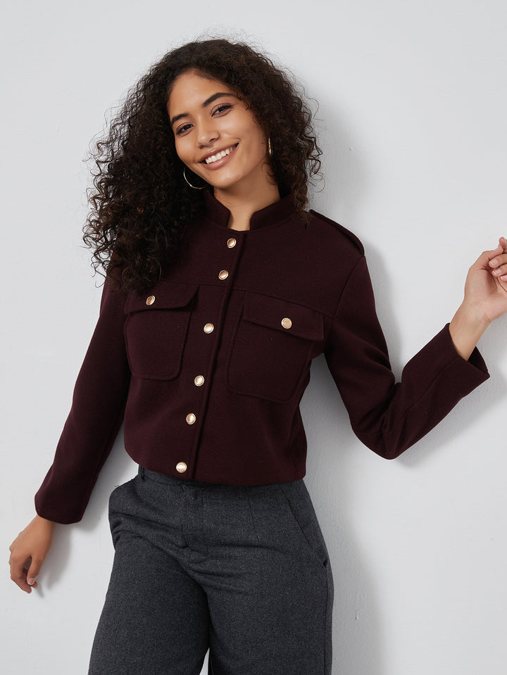 VIOLET - Women's Elegant Button-Up Jacket