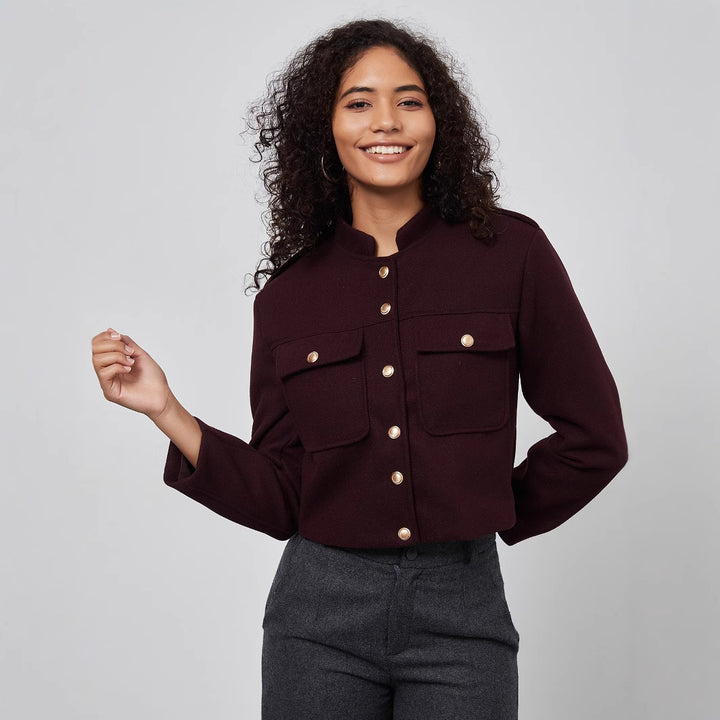 VIOLET - Women's Elegant Button-Up Jacket