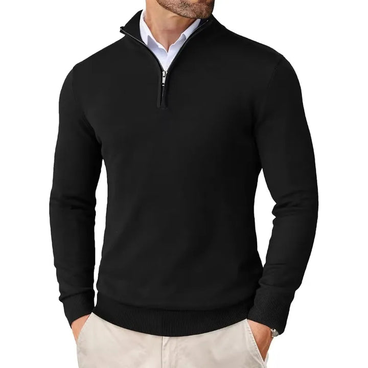 ARON - Men’s Quarter-Zip Sweater