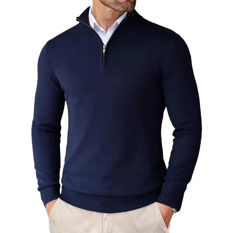 ARON - Men’s Quarter-Zip Sweater