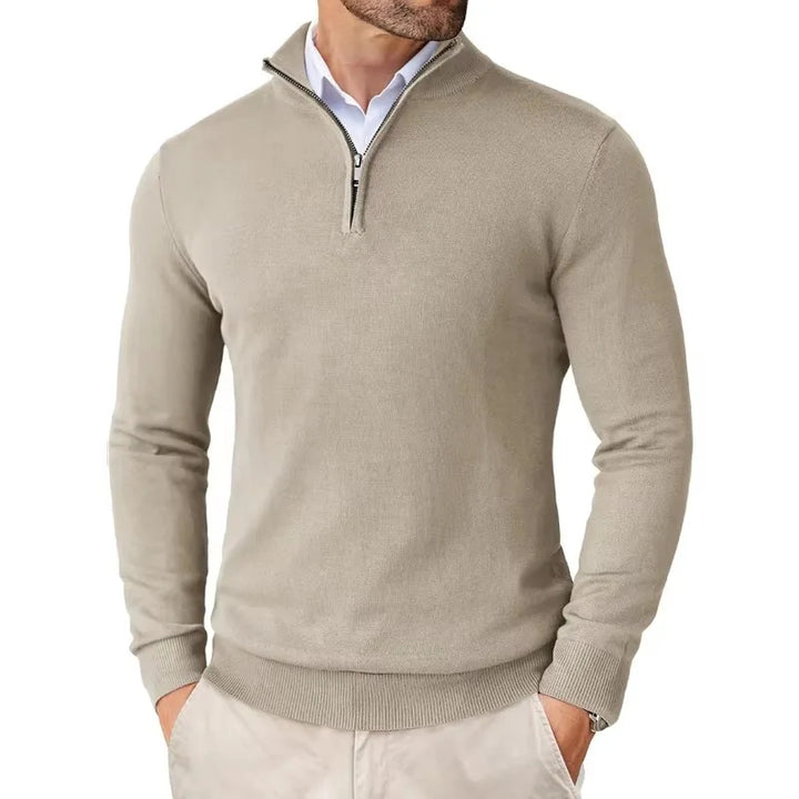 ARON - Men’s Quarter-Zip Sweater