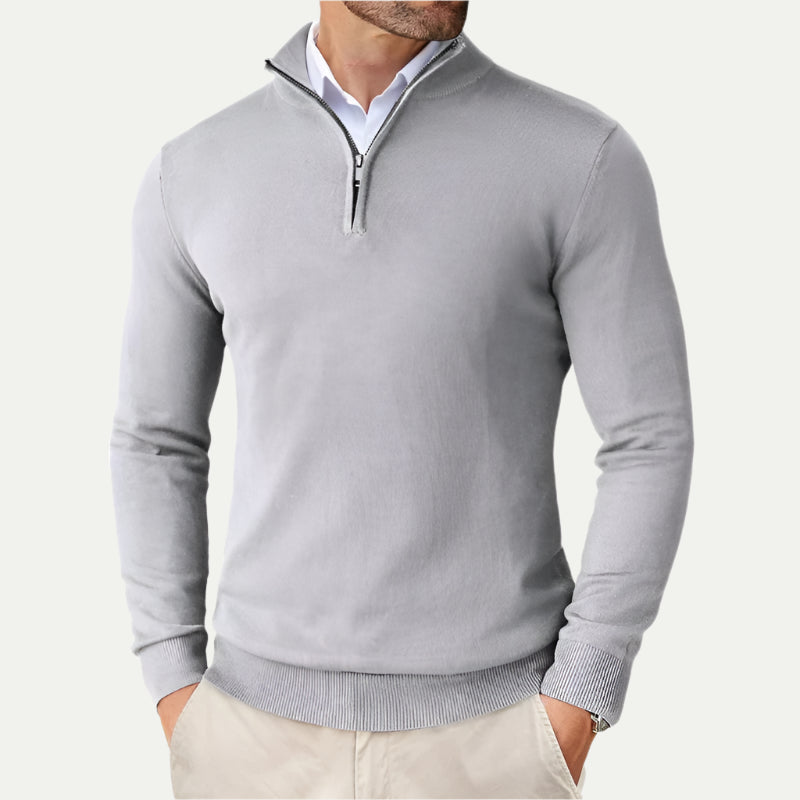 ARON - Men’s Quarter-Zip Sweater