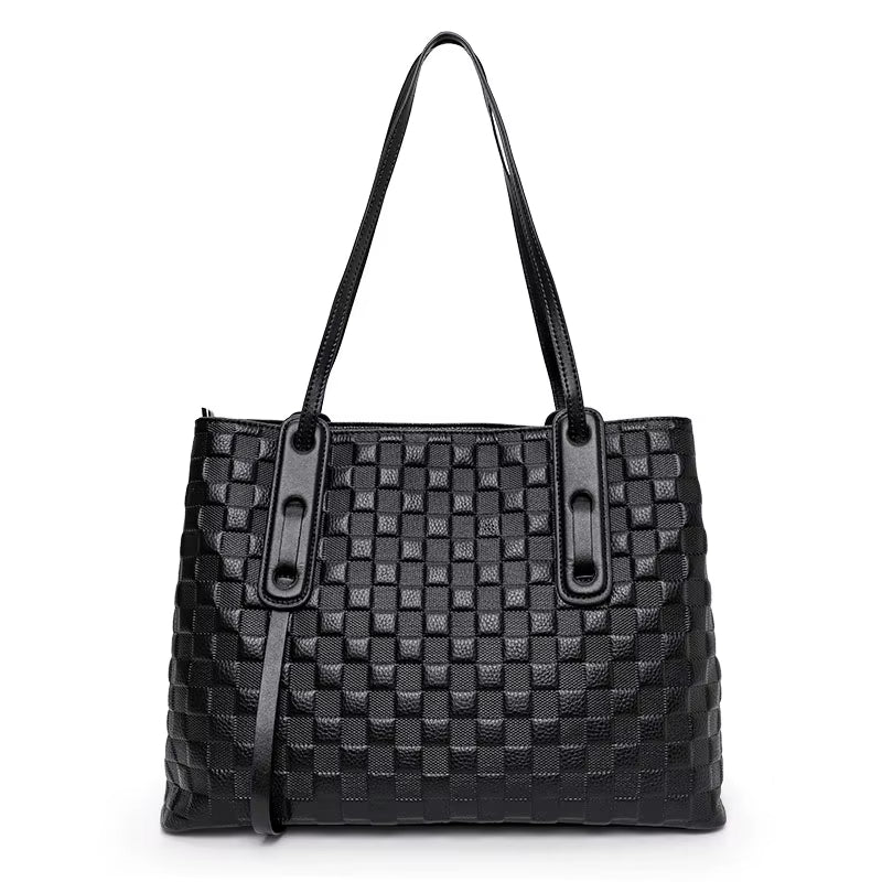 ANAIS - Woven Leather Shoulder Bag for Women